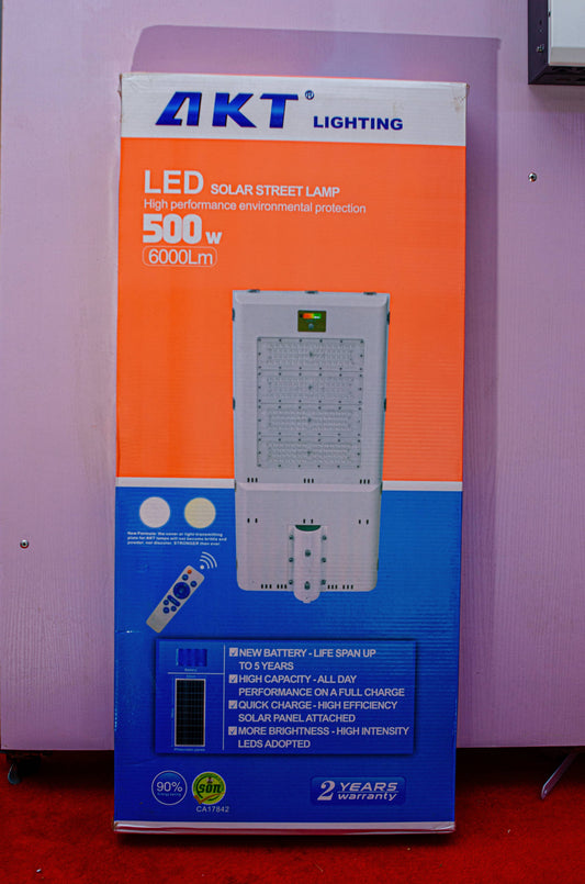 AKT 500W LED Solar Street Lamp (6000Lm)